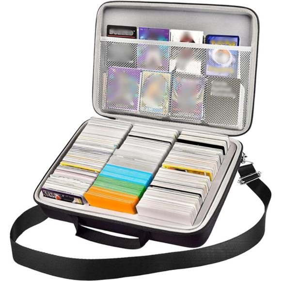 Card Storage Case for Trading Cards, 2000+ Card Deck Box, Card Holder (Grey) - Picture 1 of 7